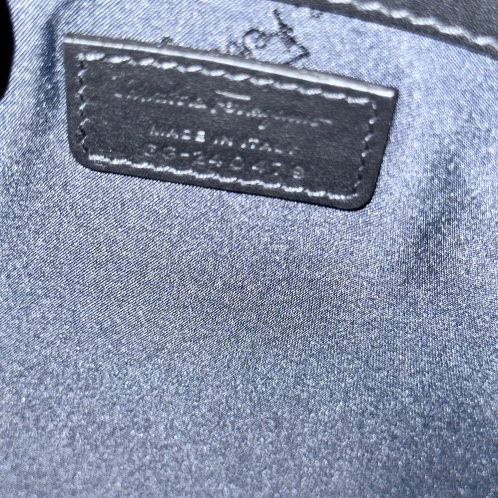 NEW Salvatore Ferragamo Textured Black Men's Clutch